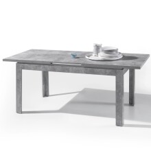 Esstisch >Stone< in beton weiß abgesetzt,...