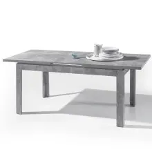 Esstisch >Stone< in beton weiß abgesetzt,...