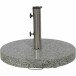 Schirmständer-Platte >Granit< in grau, Granit/Edelstahl - 55x6x55cm (BxHxT)
