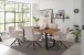 Esstisch >Zac< in Holz und schwarz,  Holz und Metall - 220x76x100cm (BxHxT)