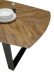 Esstisch >Zac< in Holz und schwarz,  Holz und Metall - 220x76x100cm (BxHxT)