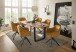 Esstisch >Zac< in Holz und schwarz,  Holz und Metall - 220x76x100cm (BxHxT)