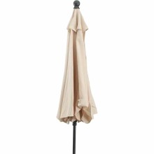 Sonnenschirm >Tropico< in anthrazit, Stahl - 241x250cm (HxD)