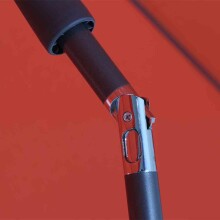 Sonnenschirm >Tropico< in anthrazit, Stahl - 241x250cm (HxD)