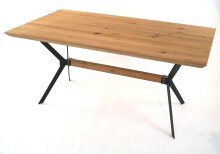 Esstisch >9207-160< in Eiche, Eiche Massiv - 160x75x90cm (BxHxT)