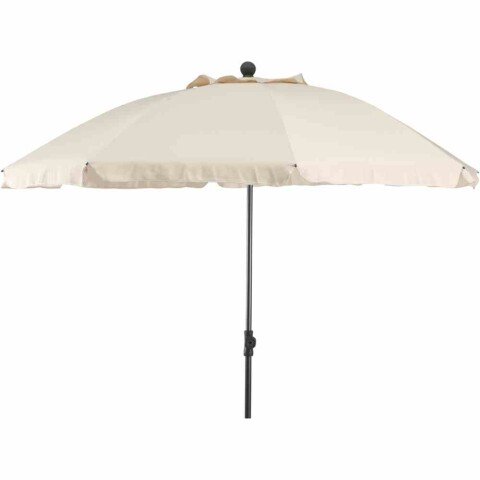 Sonnenschirm >Tropico< in anthrazit, Stahl - 241x250cm (HxD)