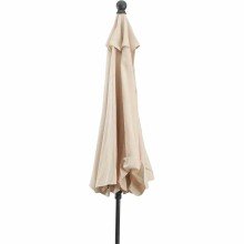 Sonnenschirm >Tropico< in anthrazit, Stahl - 241x250cm (HxD)