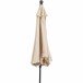 Sonnenschirm >Tropico< in anthrazit, Stahl - 241x250cm (HxD)