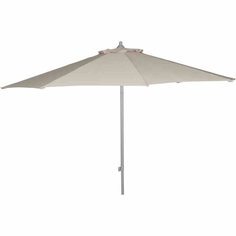 Sonnenschirm >Alu-Push Pro< in silber, Aluminium - 292x246x292cm (BxHxT)