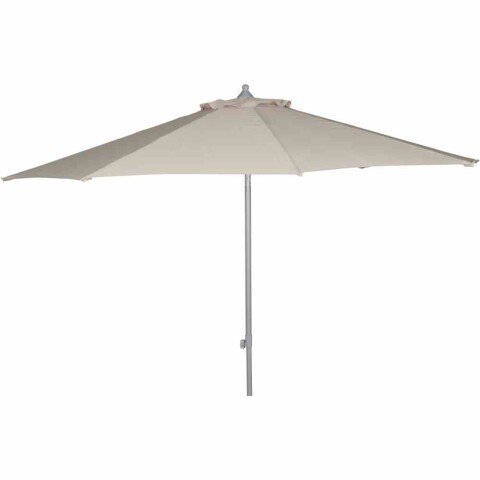 Sonnenschirm >Alu-Push Pro< in silber, Aluminium - 292x246x292cm (BxHxT)