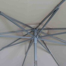 Sonnenschirm >Alu-Push Pro< in silber, Aluminium - 292x246x292cm (BxHxT)