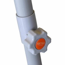 Sonnenschirm >Alu-Push Pro< in silber, Aluminium - 292x246x292cm (BxHxT)