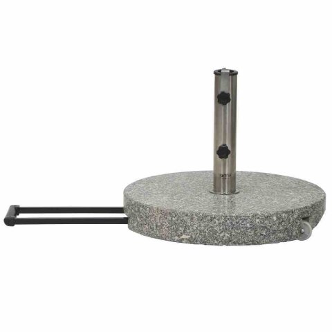 Schirmständer-Platte >Granit< in silber - 7,5x50cm (HxD)