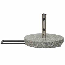 Schirmständer-Platte >Granit< in silber -...