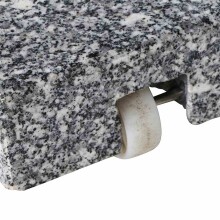 Schirmständer-Platte >Granit< in silber, Edelstahl, Granit - 50x6,8x50cm (BxHxT)