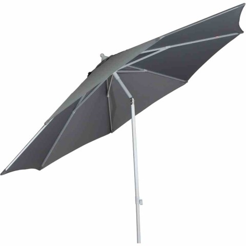 Sonnenschirm >Alu-Push Pro< in silber, Aluminium - 292x246x292cm (BxHxT)
