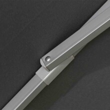 Sonnenschirm >Alu-Push Pro< in silber, Aluminium - 292x246x292cm (BxHxT)