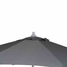 Sonnenschirm >Alu-Push Pro< in silber, Aluminium - 292x246x292cm (BxHxT)