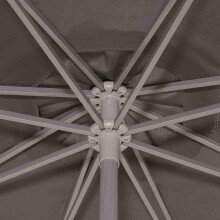 Sonnenschirm >Alu-Push Pro< in silber, Aluminium - 292x246x292cm (BxHxT)