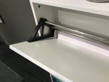 Schuhschrank >8956-TRAVEL< in Weiß, MDF - 60x108x17cm (BxHxT)