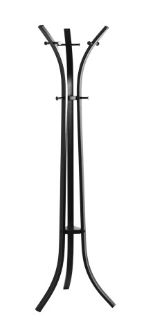 Garderobenständer >25588< in schwarz, Metall - 177x45cm (HxD)
