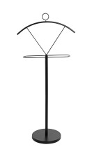 Herrendiener >25589< in schwarz, Metall - 51x117x28cm (BxHxT)