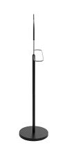 Herrendiener >25589< in schwarz, Metall - 51x117x28cm (BxHxT)