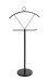 Herrendiener >25589< in schwarz, Metall - 51x117x28cm (BxHxT)