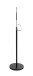 Herrendiener >25589< in schwarz, Metall - 51x117x28cm (BxHxT)