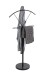 Herrendiener >25589< in schwarz, Metall - 51x117x28cm (BxHxT)