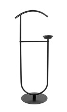 Herrendiener >25590< in schwarz, Metall - 45x116x34cm (BxHxT)