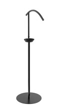 Herrendiener >25590< in schwarz, Metall - 45x116x34cm (BxHxT)