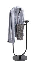 Herrendiener >25590< in schwarz, Metall - 45x116x34cm (BxHxT)