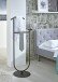 Herrendiener >25590< in schwarz, Metall - 45x116x34cm (BxHxT)