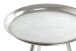 Beistelltisch >25720< in silber, Metall - 47x38cm (HxD)