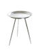 Beistelltisch >25720< in silber, Metall - 47x38cm (HxD)