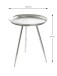 Beistelltisch >25721< in silber, Metall - 54x44cm (HxD)