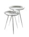 Beistelltisch >25721< in silber, Metall - 54x44cm (HxD)