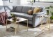 Beistelltisch >25746< in gold, Metall, Spiegel 5 mm - 60x45x60cm (BxHxT)