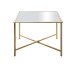 Beistelltisch >25746< in gold, Metall, Spiegel 5 mm - 60x45x60cm (BxHxT)