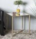 Beistelltisch >25746< in gold, Metall, Spiegel 5 mm - 60x45x60cm (BxHxT)