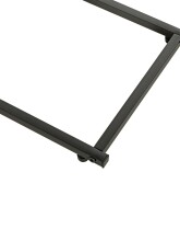 Beistelltisch >25819< in schwarz-eiche, MDF, Metall - 30x67x40cm (BxHxT)