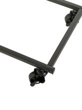 Beistelltisch >25819< in schwarz-eiche, MDF, Metall - 30x67x40cm (BxHxT)