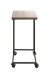 Beistelltisch >25819< in schwarz-eiche, MDF, Metall - 30x67x40cm (BxHxT)