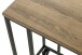 Beistelltisch >25819< in schwarz-eiche, MDF, Metall - 30x67x40cm (BxHxT)