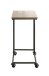 Beistelltisch >25819< in schwarz-eiche, MDF, Metall - 30x67x40cm (BxHxT)