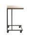 Beistelltisch >25819< in schwarz-eiche, MDF, Metall - 30x67x40cm (BxHxT)