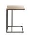 Beistelltisch >25819< in schwarz-eiche, MDF, Metall - 30x67x40cm (BxHxT)
