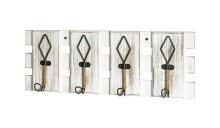 Garderobenleiste >25987< in vintage, MDF, Metall -...