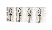 Garderobenleiste >25987< in vintage, MDF, Metall -...